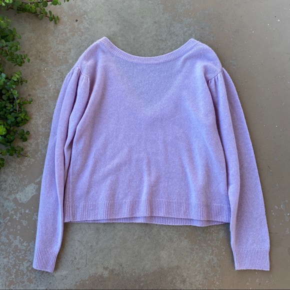 Rebecca Minkoff Sweaters - Rebecca Minkoff Tara V Back Cashmere Sweater